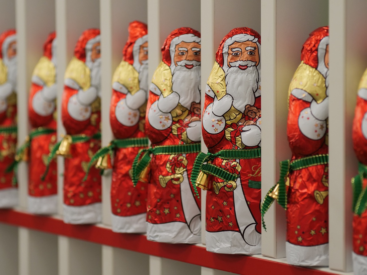 christmas, santa, chocolate